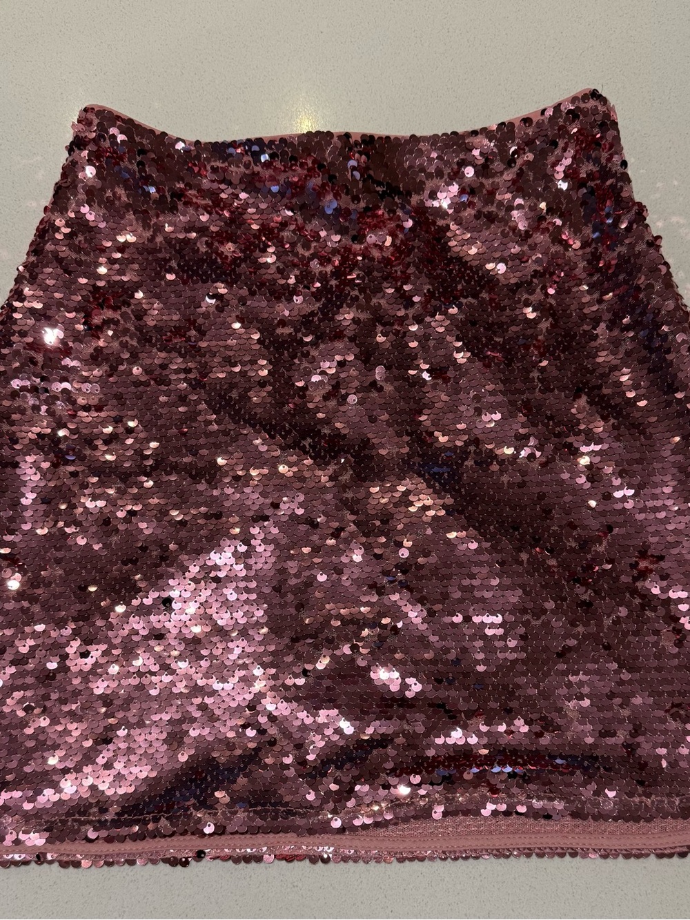 Sparkling Pink Sequin Mini Skort